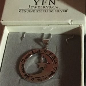 Sterling Silver I love you to the moon and back